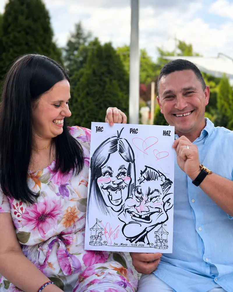 Caricaturi live — la eveniment