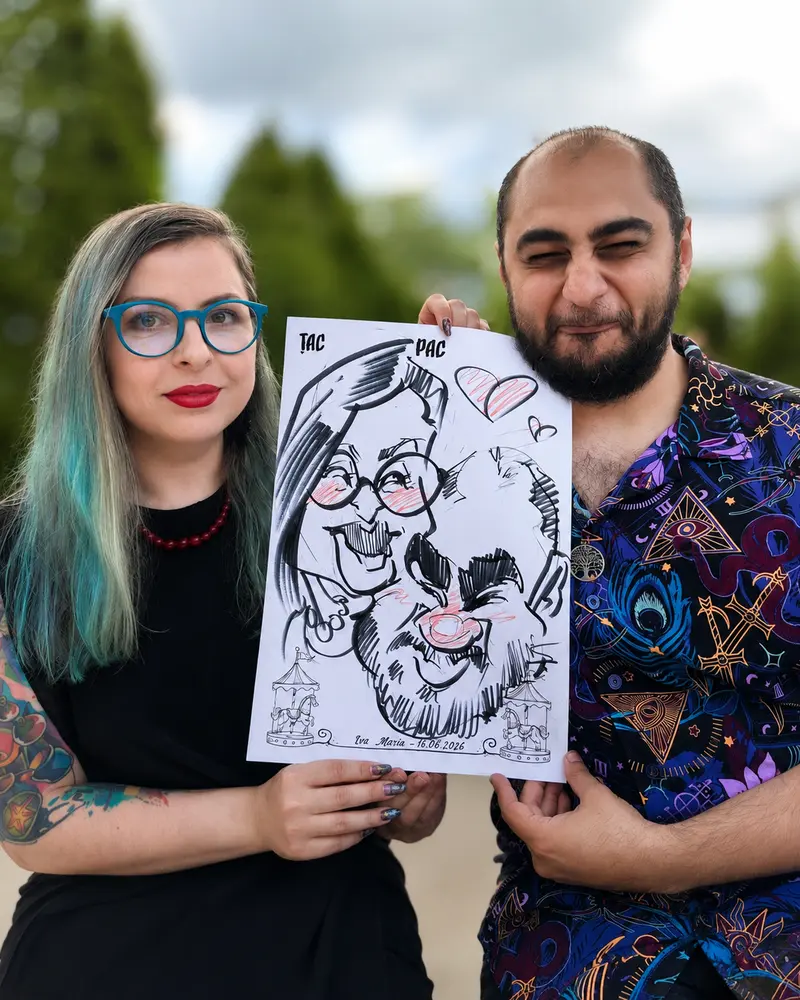 Caricaturi live — în flagrant