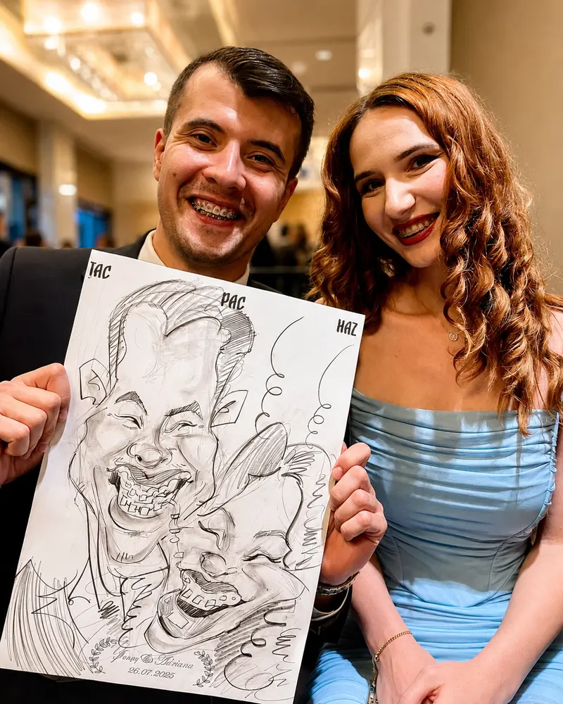 Caricaturi live — la eveniment
