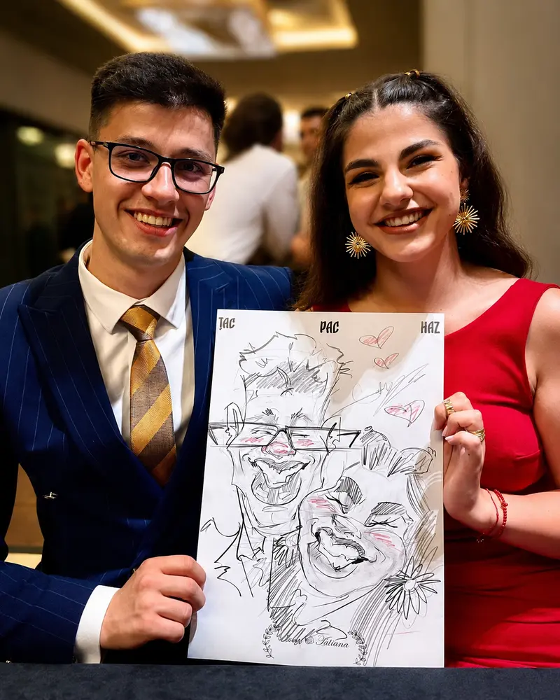 Caricaturi live — în flagrant