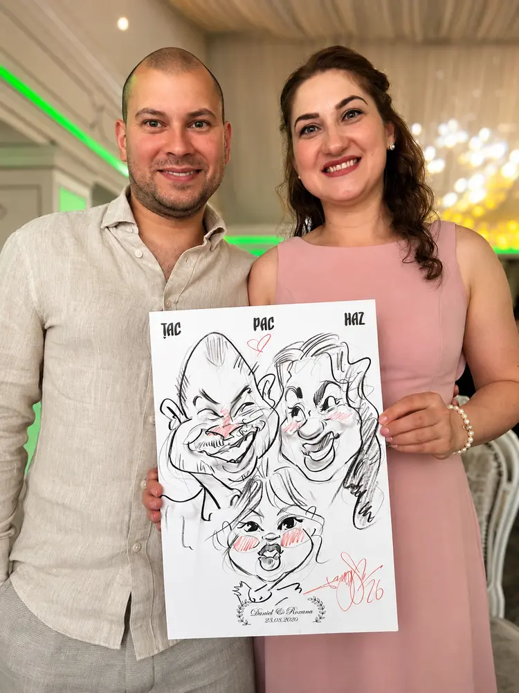 Caricaturi live — în direct