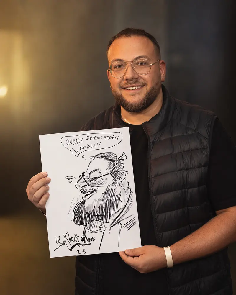 Caricaturi live — la eveniment