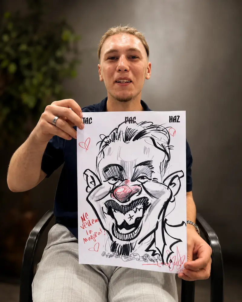 Caricaturi live — în flagrant