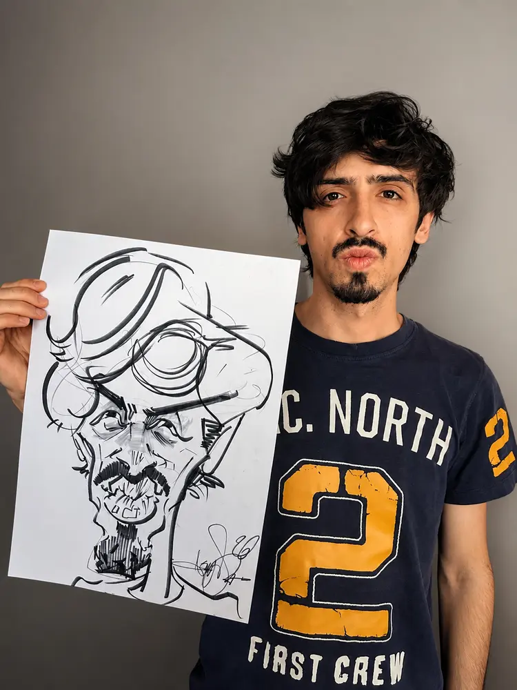 Caricaturi live — la eveniment