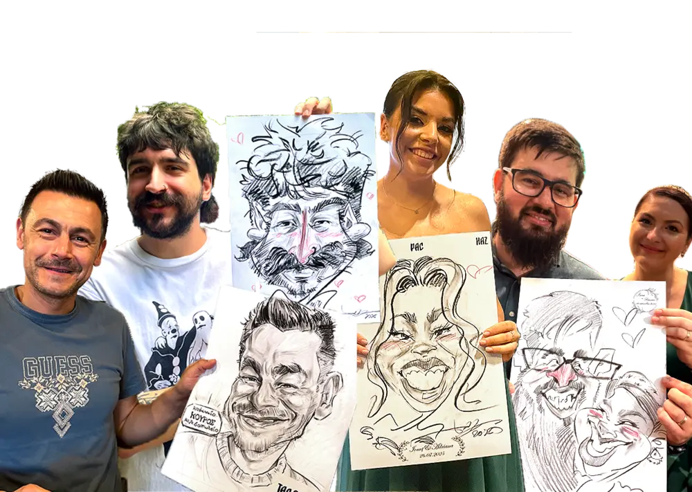 Caricaturi live — subiect vesel