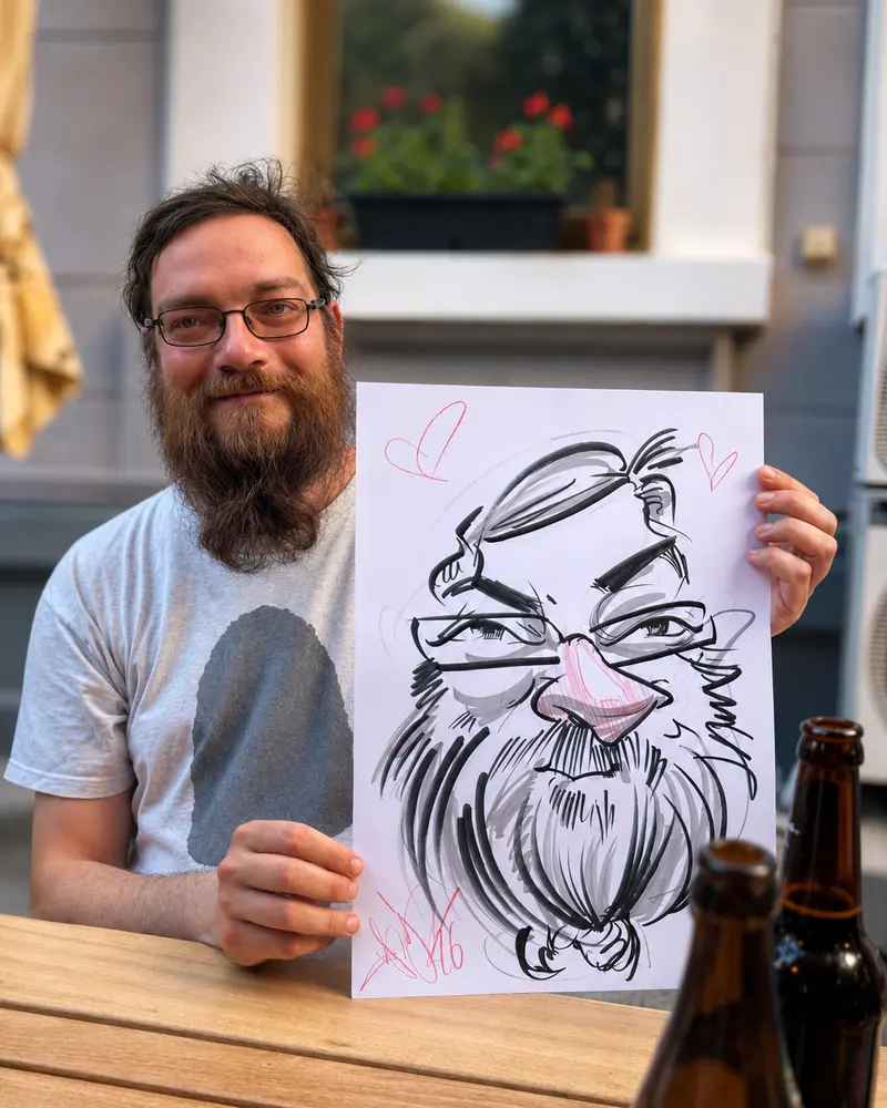 Caricaturi live — la eveniment
