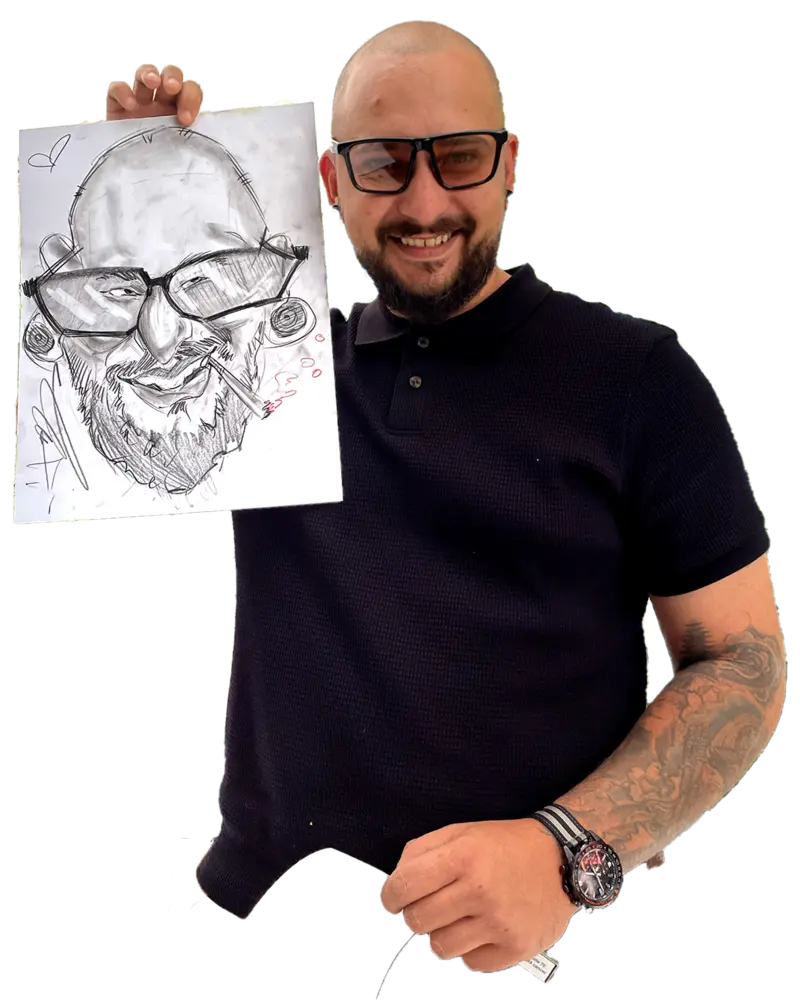 Caricaturi live — în flagrant
