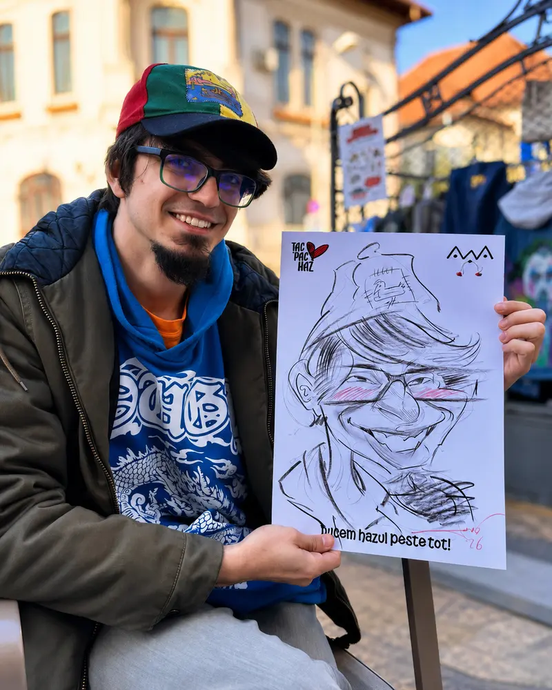 Caricaturi live — subiect vesel