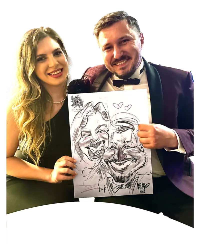 Caricaturi live — prins pe loc
