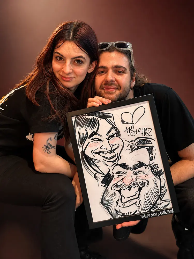 Caricaturi live — la eveniment